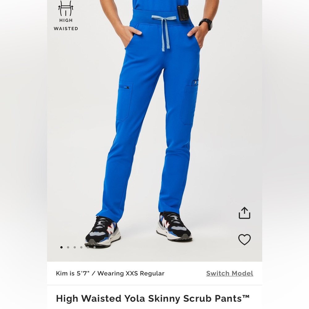 High waisted yola skinny scrub pants